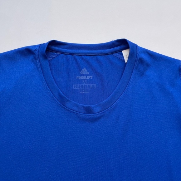 🌹2 for $20🌹NWOT. Adidas Men's Freelift Climalite T-shirt In Royal Blue. Size M - Picture 4 of 13